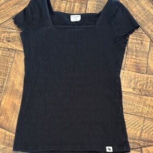 Abercrombie Kids Black Square Neck Tee